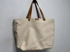 Cole Haan ベージュ キャンバス　トートバッグ