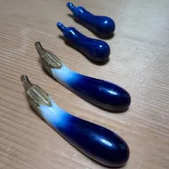 ナス型箸置きセット（青と白）
