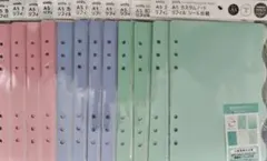 amifa A5 カスタムノート リフィル シール台紙 3色 12点　訳あり