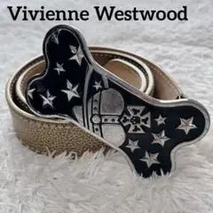 Vivienne Westwood ボーン型　バックル ベルト ゴールドのサムネイル