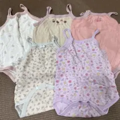 最終 90 キャミ ロンパース肌着 5枚セット