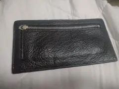 YUHAKU / ユハク 本革 ツートンカラー 長財布 ブラウン×ネイビー系 