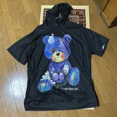 PSYCHO NATION クマイラスト フード付きパーカー