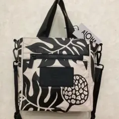 ALOHA CO ブラック/ベージュ系　クロスボディ，トートバッグ　AL12