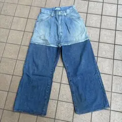 JieDa ジエダ 2TONE BAGGY DENIM PANTS デニムのサムネイル