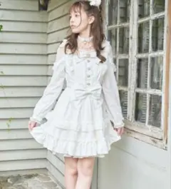 リズリサ ティアラリボンティアードワンピース