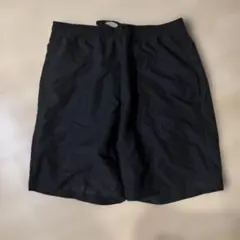 GUハーフパンツ ブラック ウエストゴム