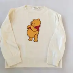 ユニクロ　プーさん　長袖　薄手　コットン　セーター　120