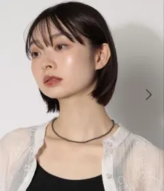 ミニビーズネックレス　ブラックのサムネイル