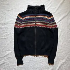 Y2K 90s Ralph Lauren ラルフローレン　ハーフジップ　ニット