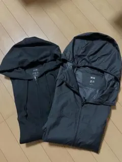 ユニクロ2点セット UVカットパーカー ポケッタブルパーカー