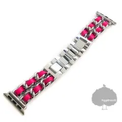 apple watch Cチェーン バンド フューシャピンク 38 40 41