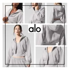 alo ジップアップ　フーディー