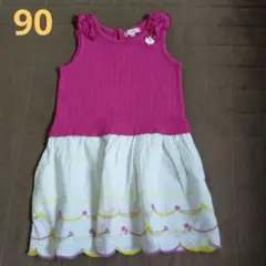 90cm セラフ　ノースリーブ　ワンピース