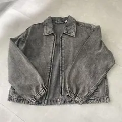 グレー デニムジャケット 長袖