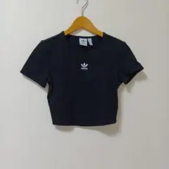 adidas エッセンシャルズ リブ Tシャツ クロップドTシャツ チビTのサムネイル
