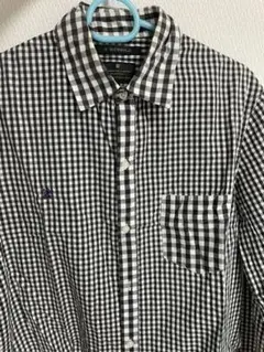 長袖チェックシャツ