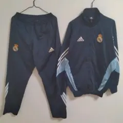 adidas　レアル・マドリードFC　00s　刺繍ロゴ　トラックジャケット　上下