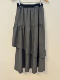 chocol raffine robe ティアードスカート チャコールグレー F