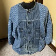 ヒステリックグラマー　ニット　デニム　アウター　ユニセックス　レア品のサムネイル