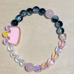 カラフルビーズ王冠ブレスレット