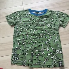 GASBAG ボーン柄 Tシャツ グリーン 8サイズ　140センチのサムネイル