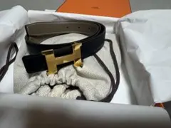 【値下可】HERMES Hバックル リバーシブルベルトのサムネイル