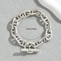 アンカー チェーン シルバー ブレスレット メンズ