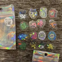 m*︎様 たまごっち　オーロラホログラム　クリアフレークシール　16枚セット