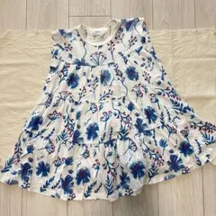 Wonderapartment ノースリーブ 花柄 ワンピース　110 ワンダーのサムネイル