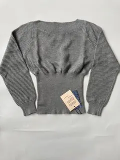 Paloma-wool グレー リブ編み 長袖ニットのサムネイル