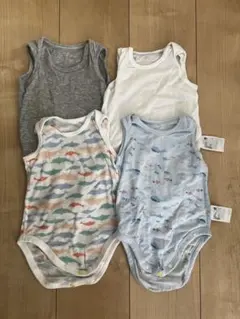 UNIQLO BABY メッシュロンパース肌着 4枚セット 80サイズ