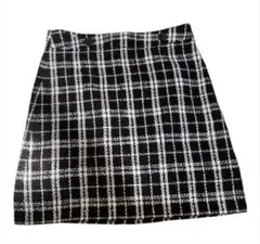 バナナリパブリック ツイード ミニスカート チェック柄 2（S相当）