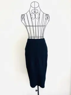 ダブルスタンダード　タイトスカート ひざ丈　ブラック　美品のサムネイル