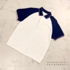 マッキントッシュフィロソフィー ポロシャツ 白黒 38*PC1166
