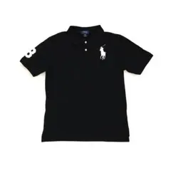 ポロラルフローレン　ブラック　ポロシャツ　ビッグポニー