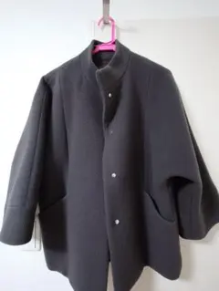 ロートレアモン　ダークグレー ノーカラーコート