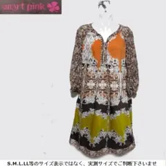 m24666・値下★smart pink★ワンピース・袖シャーリングUP可のサムネイル