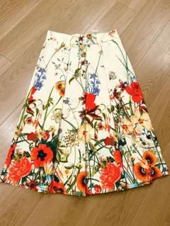 【ZARA】花柄スカート