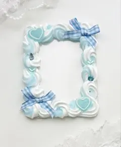 ホイップデコ　B8硬質トレカケース　白　水色　ミックス