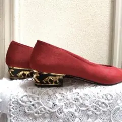 デザインヒールのローヒール