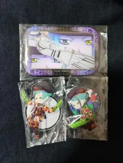 ツイステ展 ミニアクリルスタンド アニメーションカット缶バッジ スケアリー