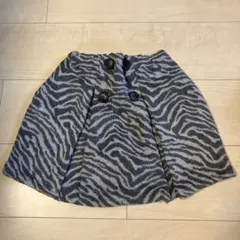 petit main ゼブラ柄フレアスカート 120