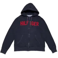 TOMMY HILFIGER ロゴ刺繡 ジップアップパーカー ユニセックス