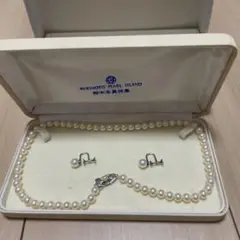 美品】MIKIMOTO パールネックレス イヤリングセット54真珠 7mm - メルカリ