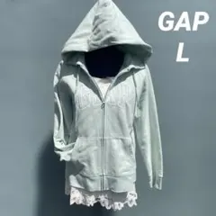 平成ギャル　y2k GAPパーカーミントグリーン　L ジップパーカー