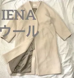 美品 イエナ ノーカラー オーバーコート 春コート - メルカリ