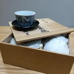 未使用品　平安橘吉　たち吉　花鳥　お茶呑茶碗　湯呑み　漆　小鳥　和風　5客