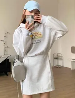 シーイン　DAZY レディース スウェットシャツドレス カートゥーン プリント