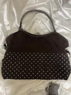 BadBlue ブラウン ドット トートバッグ　保存袋タグ付き